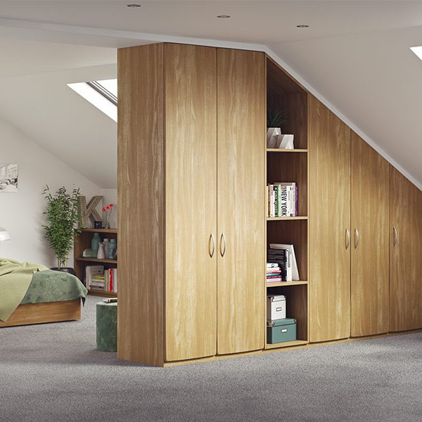 Sloped ceiling wardrobes